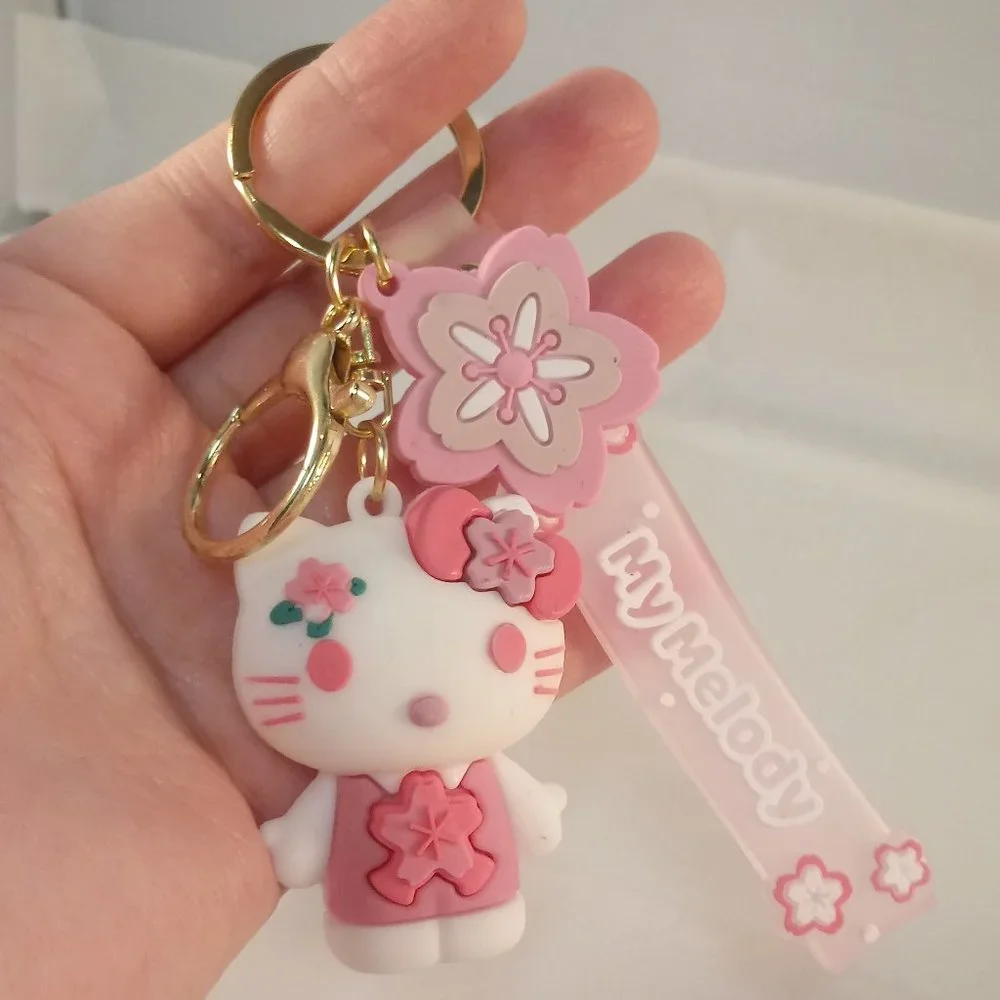 My Melody Hello Kitty Key Chain Key Ring Cute Figurine Character Keychain